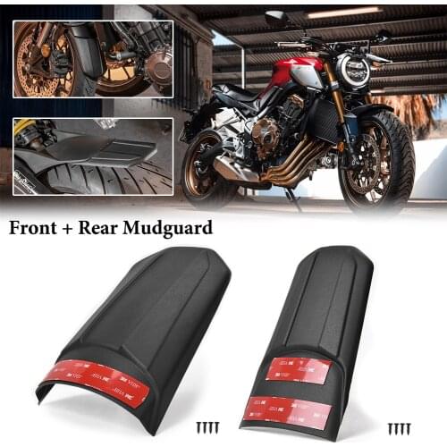 Motorcycle Front Rear Tire Fender Mudguard Extender Extension Hugger Splash Guard for 2019-2021 Honda CB650R CBR650R Accessories