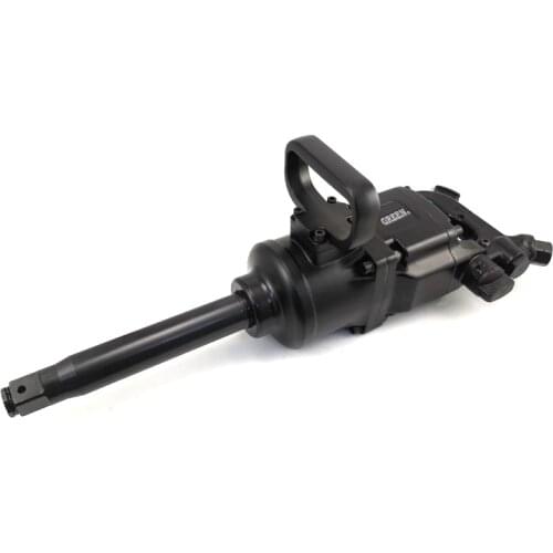 Pneumatic Toos 1 In. Industrial Pinless Air Impact Wrench with 8-Inch Extended Anvil