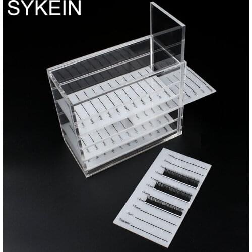 5 Layers Eyelash Storage Box Makeup Display Container Eyelashes Glue Pallet Holder Grafting Eyelash Transparent Box