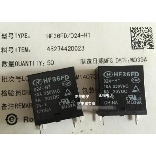 Relay HF36FD-024-HT 4 feet only open type