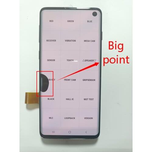Random original dotted LCD for SAMSUNG Galaxy S10 SM-G973F/DS G973U G973 Amoled 6.1'' S10 display + touch screen digitizer assem
