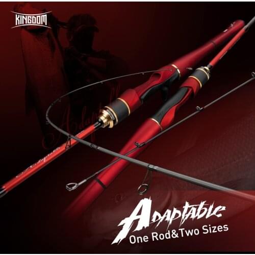 Kingdom ADAPTABLE Spinning Fishing Rods 4+1 Section 1.8m/2.1m 1.98m/2.28m Multi-section Feeder Rods Casting Fishing Travel Rod