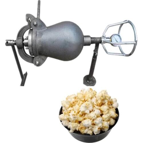 Old fashion corn popper popcorn maker machine small household manual rice puffing machine