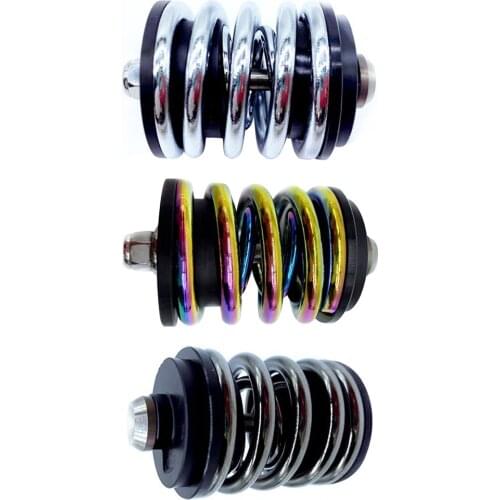 VODOOL Bike Titanium Alloy Spring Rear Double Shock Absorber for Brompton BMX Amortizer Bicycle Parts Accessories 3 Colors
