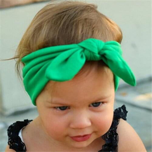 Candy Colorful Newborn Toddler Headband Ribbon Elastic Baby Headdress Kids Hair Band Girl Bow Knot Headwear