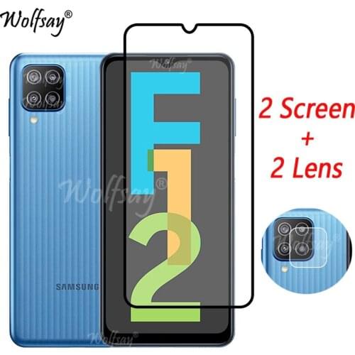 Full Cover Tempered Glass For Samsung Galaxy F12 Screen Protector For Samsung F12 Camera Glass For Samsung F12 Glass 6.5 inch