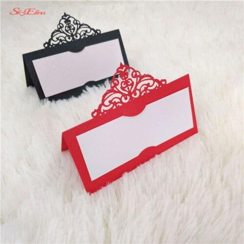 10 Pcs/lot Name Place Cards Wine Guest Place Cards Favor Decor Chic Pearlescent edding Party Table Decoration Supplies 6z