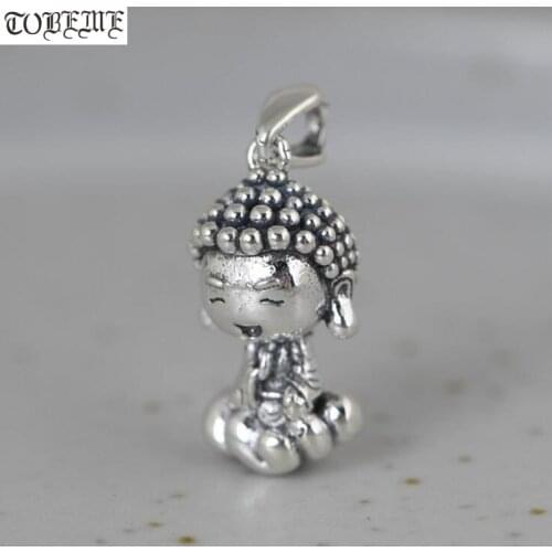 100% 925 Silver Tibetan Little Buddha Pendant Buddhist Buddha Pendant Tibetan Buddha Pendant Good Luck Amulet