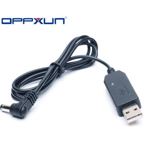 2021 OPPXUN USB Charger Cable with Indicator Light for BaoFeng UVB3Plus Batetery Portable Radio BF-UVB3 UV-S9 Plus Walkie Talkie