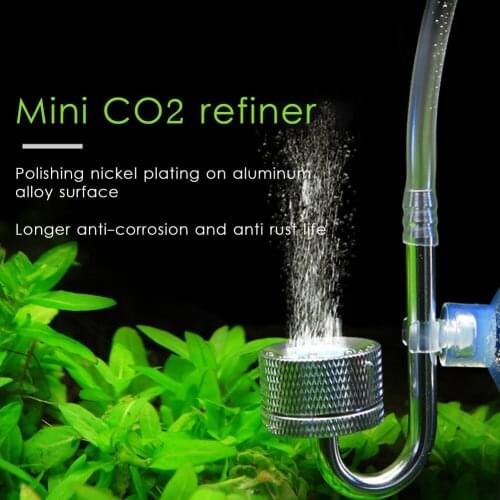 3 Colors Aquarium Carbon Dioxide Bubble Atomizer Fish Tank CO2 Diffuser with Powerful Sucker Anti-skid Effect for Aquarium