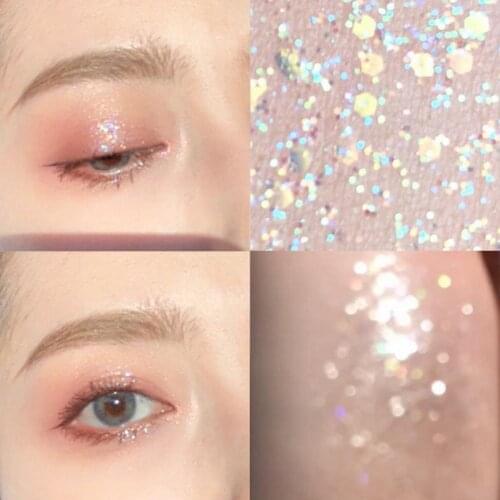 6PCS/SET Liquid Shiny EyeShadow Brighten EyeShadow Pearlescent EyeMakeup Shimmer Longlasting Glitter Metallic Diamond Eyesh O9F6
