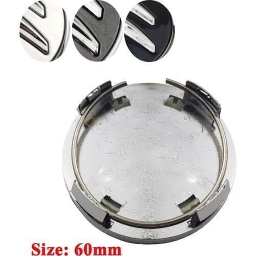 60pcs 60mm 4pin Silver gray Black car Wheel Hub Center Caps Sticker For Citroen C2 C4 C5 C6 C-Quatre Rim Brand Logo Emblem