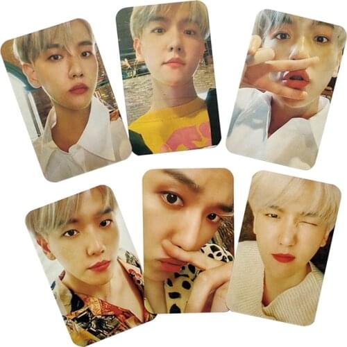 6Pcs/Set Kpop EXO BAEK HYUN IU Lomo Card Photocard HD Photo Print Album Photocard Decorative Collection Cards For Fans Gifts
