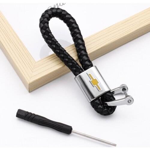 Car Accessories 3D Metal Leather Keychain Key Rings For Chevrolet Colorado Cruze Spark Captiva Malibu Trax Aveo Interior Goods