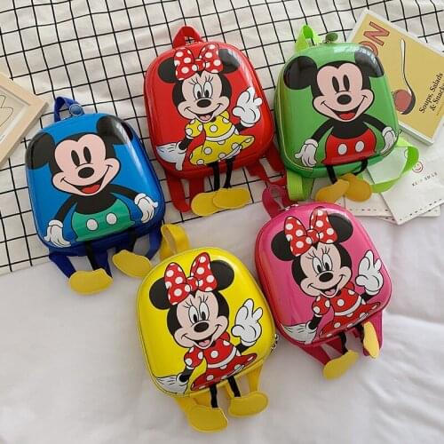 Disney childrens cartoon Mickey Mouse eggshell backpack student school bag boy girl backpack fashion cute backpack