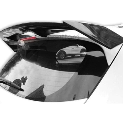 For Honda Vezel HRV 2015 2016 2017 FRP Material +Carbonf Fiber Unpainted Color Rear Spoiler Wing Trunk Lid Cover Car Styling