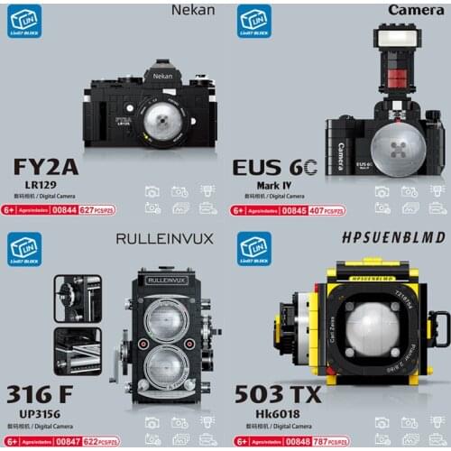 Lin07 New 00844 Simulation Camera Toy Building Blocks DIY Children Adult Puzzle Assembled Building Blocks