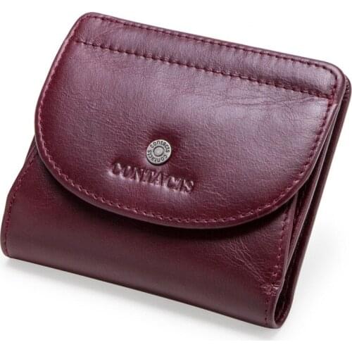 Fashion First Layer Cowhide Ladies Purse High Quality Genuine Leather Multi-function Small Card Bag Cute Lady Cow Leather Wallet