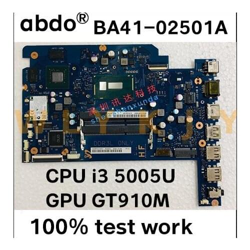 BA41-02501A for Samsung NP300E5k 300E5K notebook motherboard CPU I3 5005U GPU GT910M DDR3L 100% test work