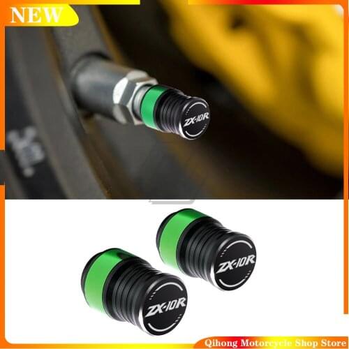 Motorcycle Accessorie Wheel Tire Valve Stem Caps CNC Airtight Covers For Kawasaki ZX-10R ZX10R