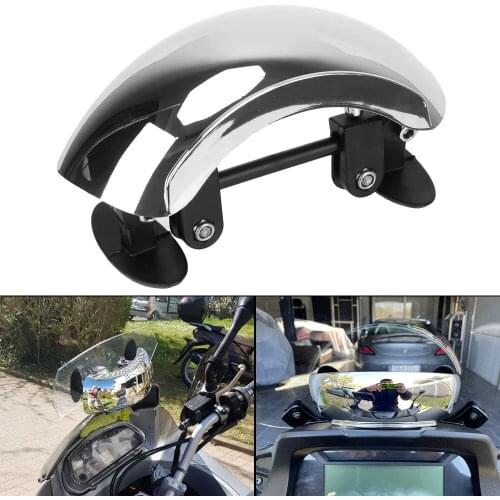 Motorcycle Accessories Auxiliary Blind Spot Mirror Safety Rearview Mirror 180 Degree Universal Motorcycle Windscreen Wide Angle