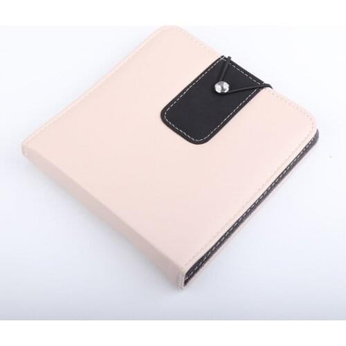 New Plaid Pattern 20 Disc DVD VCD DJ CD Bag Case Woven Fabric CD Disk Box Holder Storage Wallet for Car Home free shipping