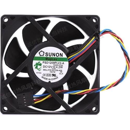 9 cm 9232 12V 4.2W server 4-wire fan PSD1209PLV2-A