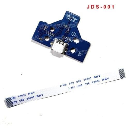 USB Charging Port Socket Circuit Board For 12Pin JDS 011 030 040 055 14Pin 001 Connector For PS4 Controller
