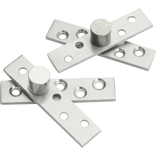 Stainless Steel Hinges 360 Degree Rotating Hidden Door Pivot Hinge For Revolving Wood Glass Alloy Doors Furniture Hardware
