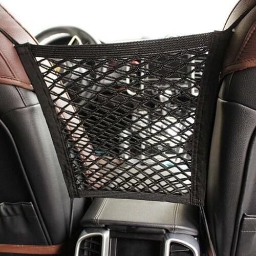 Strong Elastic Car Mesh Net Bag Between Car Organizer Seat Back Storage Bag Luggage Holder Pocket for Car Styling