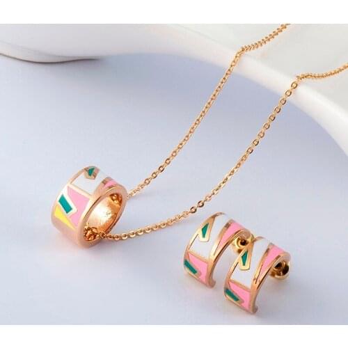 R&XJewelry Sets Necklace/earrings Trendy Anniversary Jewelry Sets Classic Fashion Romantic Dieraden Women Dubai Ensemble Bijoux