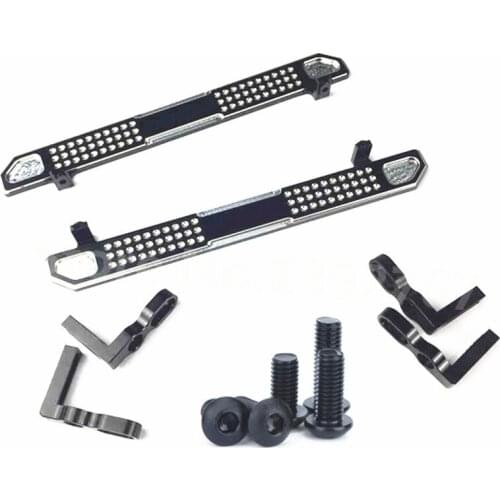 RC Cars TRAXXAS Alloy Pedal Side Board Side Skid Plate Footplate OP For 1/10 RC Crawler Traxxas TRX-4 Trx 4 Upgrade Parts CNC