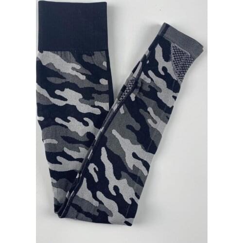 SALSPOR Camoufiage Leggings Women Casual High Waist Fitness Jeggings For Womens Push Up Legging Female Ankle Length Mesh Pants