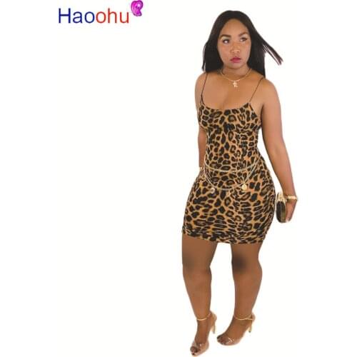 HAOOHU Sexy Plus Size Tie Dye Bodycon Mini Dresses for Women 2020 Tight Sundress Summer Clothes Elegant Night Club Party Dress