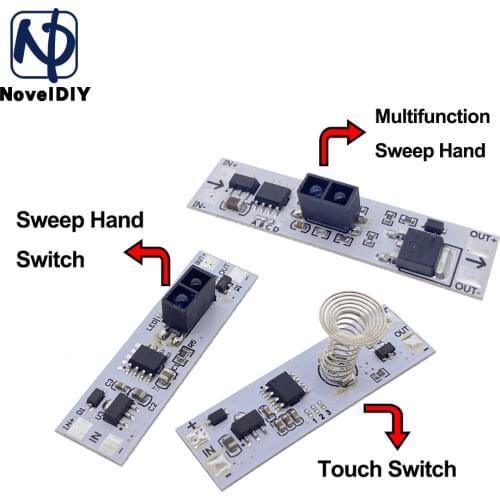 Touch Switch Capacitive Module 5V-24V 3A LED Dimming Control Lamps Active Components Short Distance Scan Sweep Hand Sensor