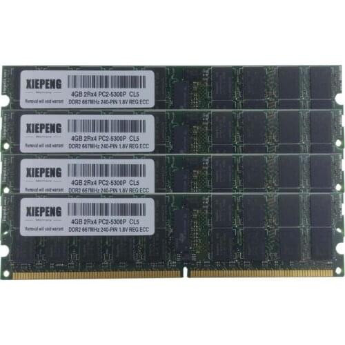 For HP Integrity rx3600 rx2660 RX6600 BL860C BL870c Server 8GB DDR2 667MHz REG ECC RAM 4GB 2Rx4 PC2-4200R 533MHz Registered ECC