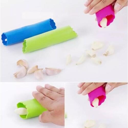 Silicone Garlic Peeler Vegetable Peeler Kitchen Gadget Tube Peeling Stripper Garlic Garlic Peeling Convenient Chopping Supplies