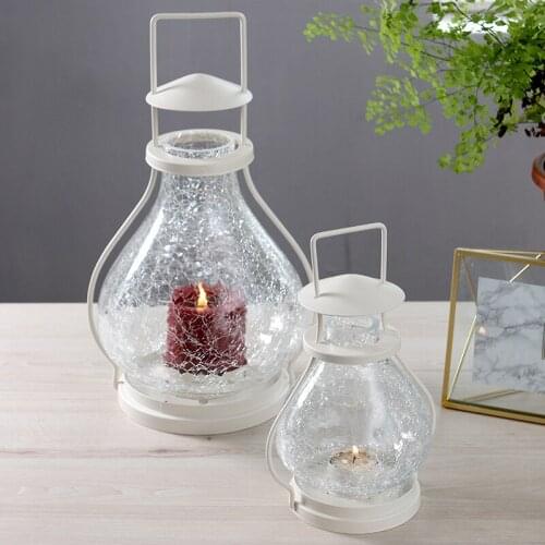 Modern Simple Candlestick Ice Crack Fresh Pastoral Portable