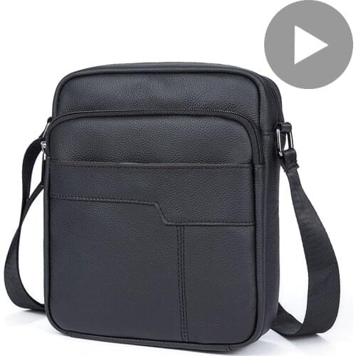 Shoulder Messenger Women Men Bag Crossbody Cow Genuine Leather Briefcase Office Business Work For Handbag Male Female Portafolio