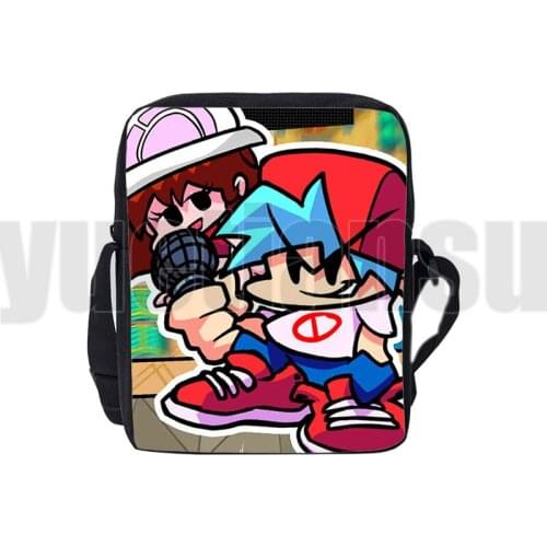 3D Friday Night Funkin Shoulder Bag Children Crossbody Handbags girls Cosmetic bag kids Boys Kawaii School Supplies Storage Bag