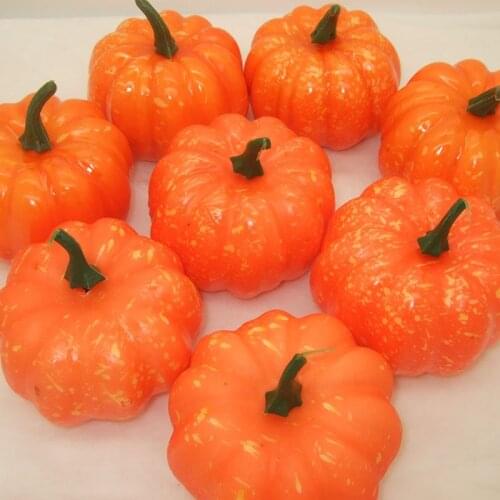 1pcs Decorative Pumpkin Halloween Props faux Vegetables Pretend Play Photography Food Props Shop Party Halloween Kindergartens D