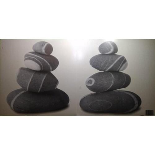 18 packs/box STONES PVC Sticker DIY Wall Kitchen Kids Living Room Door Plate Cup Vase Tile Accessory Functional Toy Hobby