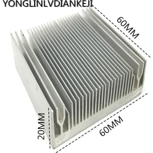 2PCS pi 3 heatsink 60*20-100mm IC heat sink/Transistor side by side heat sink