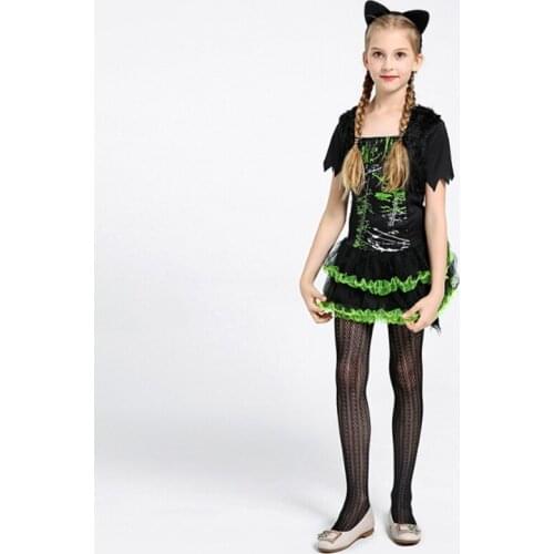 2019 Fashion Children Halloween Cosplay Christmas Dress Cat Cute Girls Performance Gifts Birthday Party Children Clothing