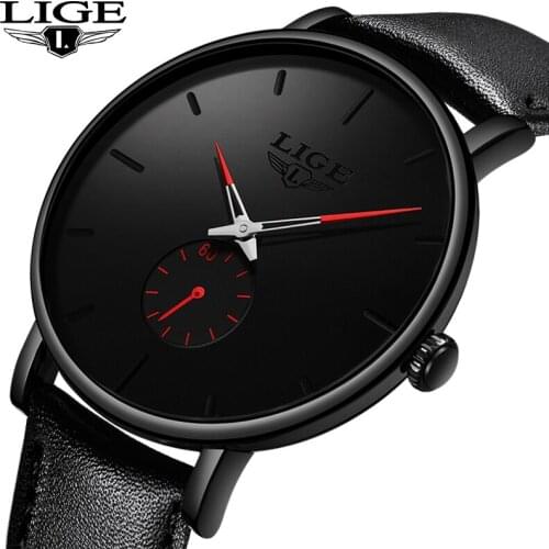 2019 Fashion Silple Thin Watch For Mens Watches Top Brand Luxury Male Casual Leather Waterproof Quartz Clock Relogio Masculino