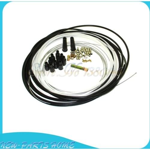 5 Metres Diy Throttle Cable Kit Nipples Ferrules Barrel Nipples Carb Neoprene Boots Mid-Adjuster