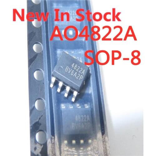 5PCS/LOT AO4822A SOP-8 AO4822 4822A MOS field effect tube dual N-channel 30V In Stock NEW original IC