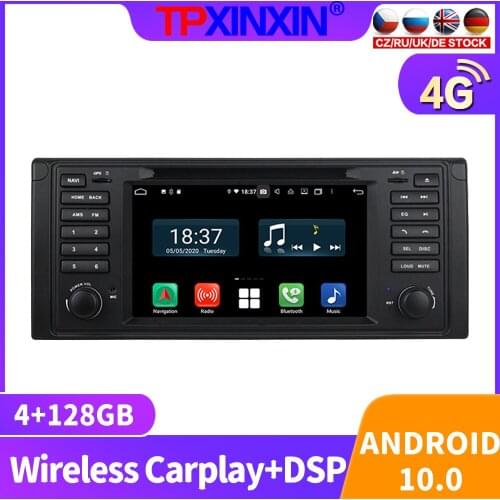 128GB Android 10.0 For BMW E39 1995 - 2013 Car Radio Multimedia Video Player Navigation Stereo GPS accessories Auto 2din dvd