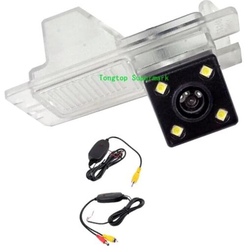 Wireless CCD 4LEDS Night Vision Car Backup Rear View Reversing Camera For Ssangyong Rexton Kyron Korando Actyon