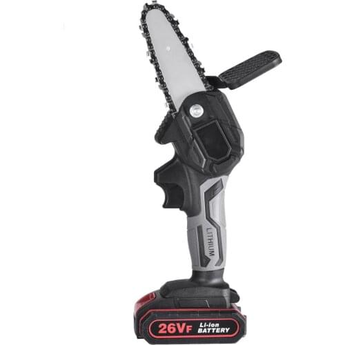 Garden Mini Electric Saw Lithium Battery Rechargeable Electric Woodworking Wireless Logging Saw Household Portable Mini Chainsaw